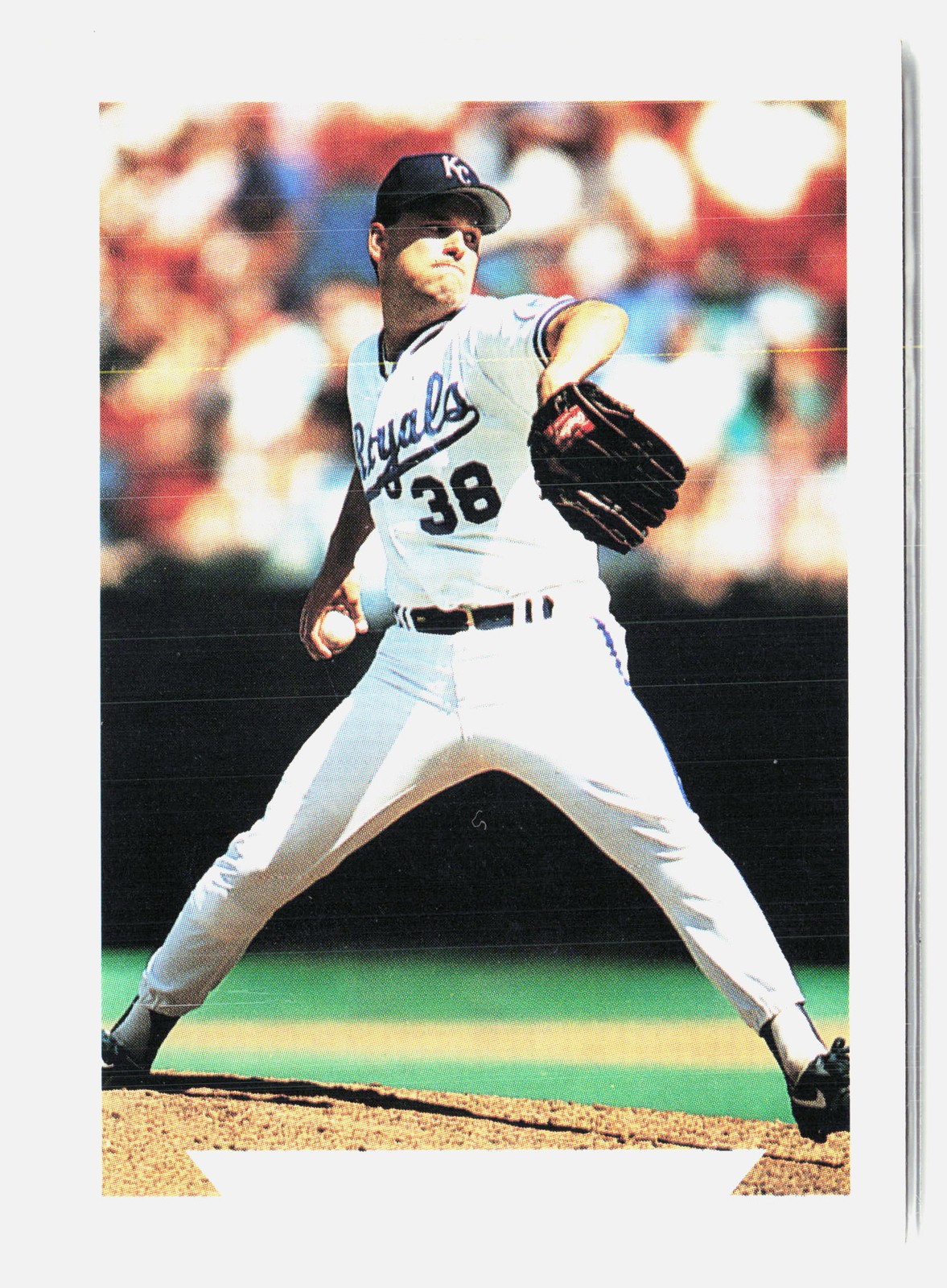RARE ERROR CARD NO NAME Rick Reed 1993 Topps #212 Kansas City Royals