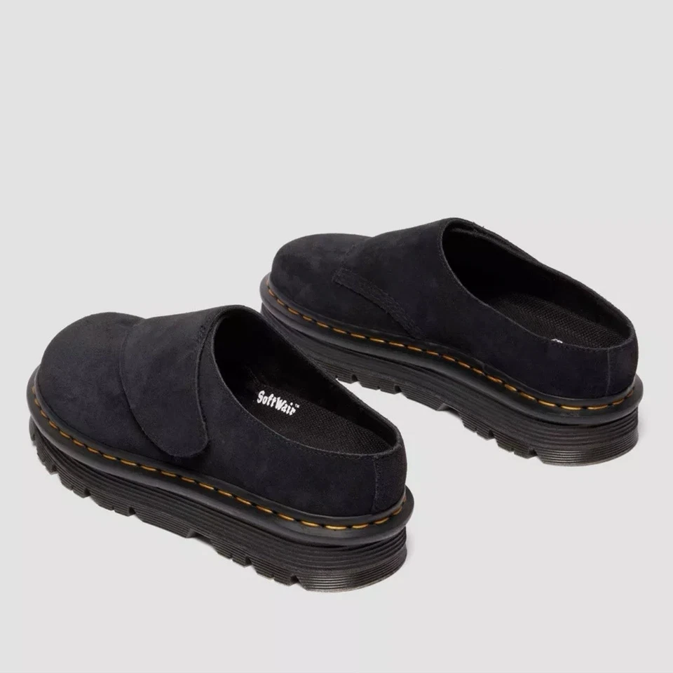 Dr. Martens Zebzag AnyWair Mules de Ante Negro del Bronx Foto 3 de 4