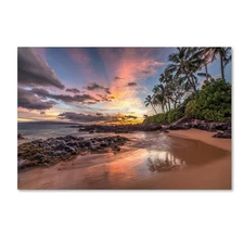 PL0216-C1219GG Hawaiian Sunset Wonder by Pierre Leclerc, 12x19-Inch, 12x19