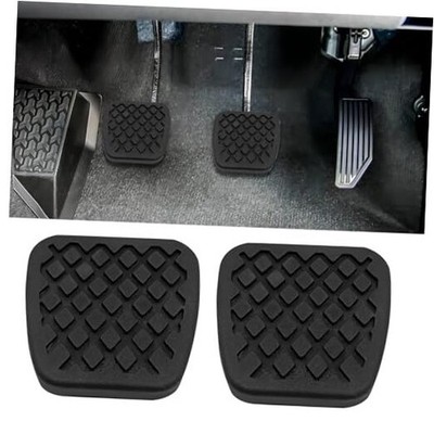 2PCS Rubber Brake Clutch Pedal Pad Cover, Car Pedal Covers, Non-Slip Break