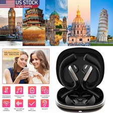 144 Language AI Translator Earbuds   Smart Noise Reduction, Bluetooth Wireless