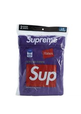 Supreme Hanes Boxer Briefs 2 Pack "Purple" Large 2021 - Size Large New 