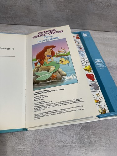 Golden Sound Story Vintage Disney The Little Mermaid Works! - Foto 3 di 9