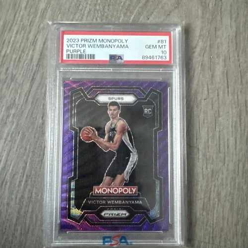 2023 Prizm Monopoly Victor Wembanyama #81 Purple PSA 10