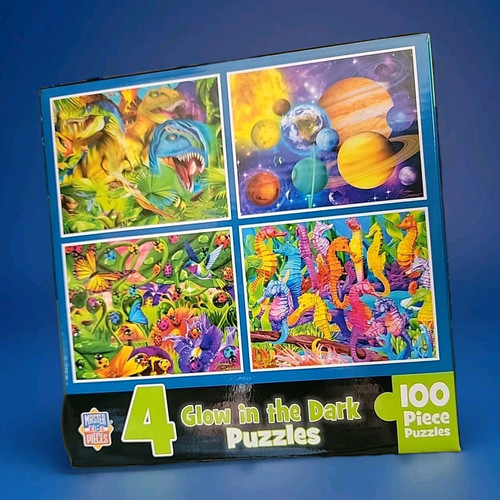 PUZZLE: Juego de rompecabezas para 6+ años, paquete de 4 de 100 piezas - Imagen 2 de 5