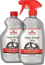 NIGRIN Peformance Turbo Felgenreiniger, 2x 0,5 Liter, selbstaktiver Reiniger