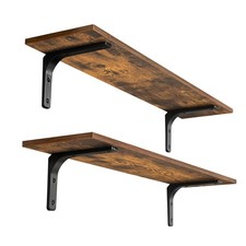 Long Wall Shelves, 31.5 Inch Wall Mounted Shelves Set of 2, Easy-to-Install, ...