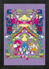 Psychedelic Pop Framed Wall Art Poster Canvas Print Picture