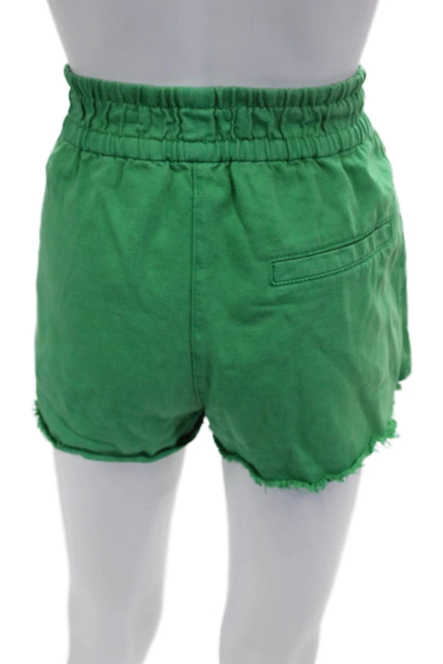 Pantalones cortos deportivos Zara unisex verde algodón talla S Foto 3 de 4