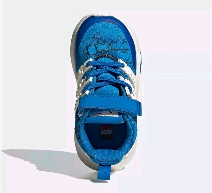 INFANTS toddlers uk size 3 - adidas LEGO racer trainers blue rare image 6