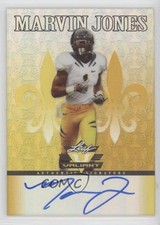2012 Leaf Valiant Yellow /10 Marvin Jones #MJ1 Rookie Auto RC