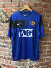 Nike Fit Manchester United Third Kit Futbol Soccer Blue Jersey Size M