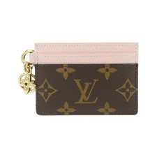 Authentic LOUIS VUITTON Monogram Card Case Porte cult LV Charm M82739 Card Ca...