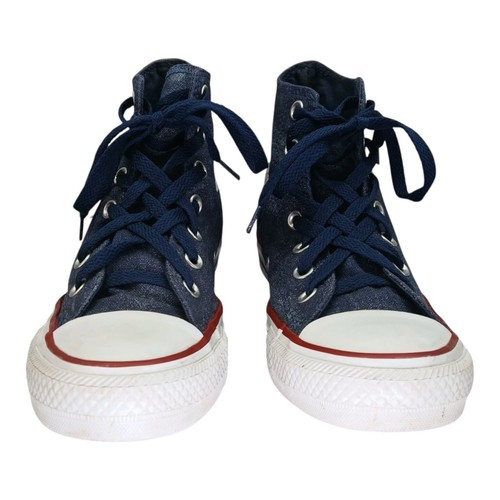 Converse Chuck Taylor Tri Zip Hi Navy Red White 545021C Womens Size 7 US 3012 - Picture 4 of 12