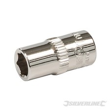 7mm 6 Point Socket 1/4" Drive Metric 854853 Silverline Mechanical Engineering