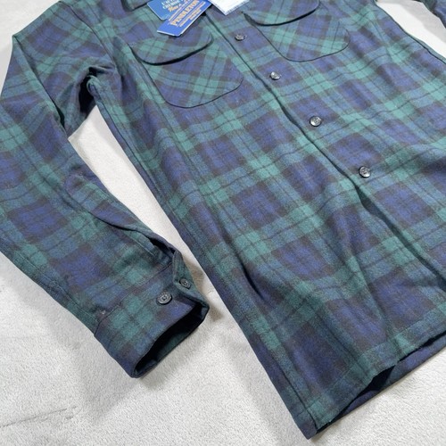 Pendleton Original Board Long Sleeve Button Up Shirt Men's Size Medium Wool - Picture 2 of 20