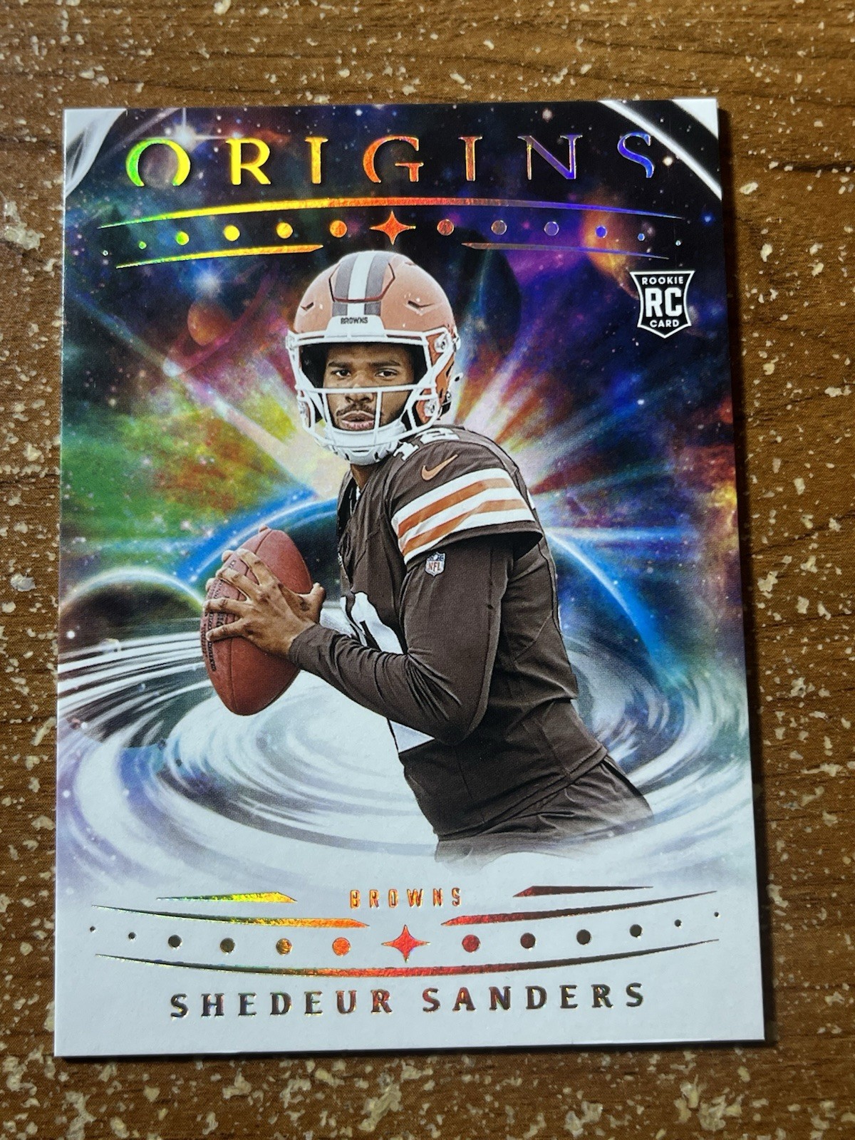 2025 Panini Origins Shedeur Sanders Base Rookie Card #107 Browns