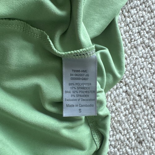 C9 Women’s Small Sleeveless Light Green Yoga Workout Top With Built In Bra - Picture 4 of 4