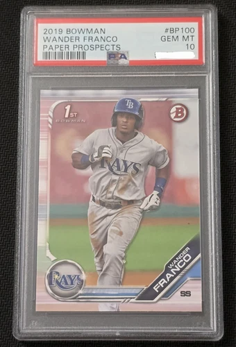 2019 Bowman Wander Franco Paper Prospects #BP100 PSA 10 Gem Mint Rays