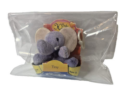 Vintage Only Hearts Pets Tiny the Elephant I'll Never Forget Key Chain - 2006 - Picture 8 of 8