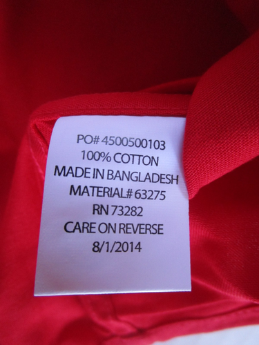 Chemise/haut femme rouge 100% coton M manches longues boutonné caché avec poche - Photo 5/7