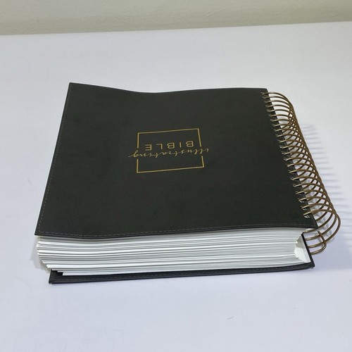 Illustrating Bible NIV Gray Dayspring Leather Spiral Bound Phillipianians 4:4-7 - Picture 3 of 14