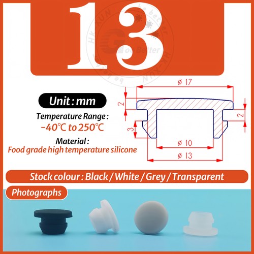 White Short Silicone Rubber Grommet Plug Bungs Cable Wiring Protect Bushes - Picture 31 of 64