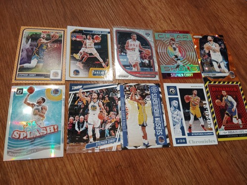 Multi Year Panini Donruss Optic Basketball - Steph Curry - 10 Card Lot w/ insert - Picture 2 of 3