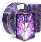 iSANMATE Transparent Flashing PLA Filament 1.75 mm, Glitter Blue Purple 