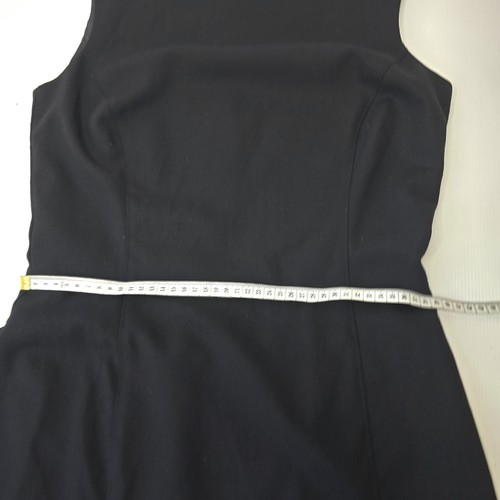 Veronika Maine Size 10 Black Wool Blend Dress Business Office Corporate - Picture 7 of 11