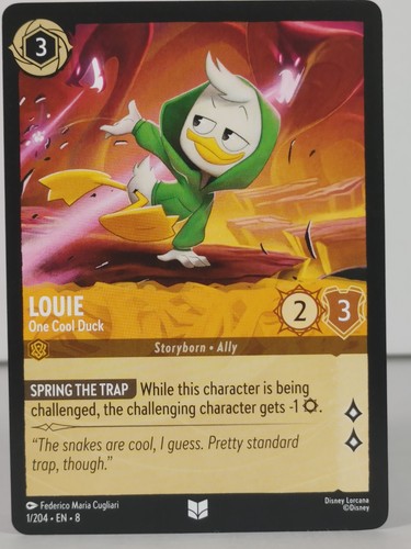 Louie - One Cool Duck - Reign of Jafar - 1/204 - singles - Lorcana TCG - Picture 8 of 21