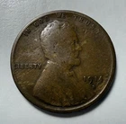 1914 S Lincoln Wheat Cent, Better Date, Circulated With G-VG BN Details