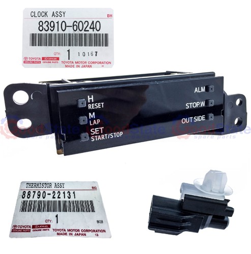 Genuine Toyota LandCruiser VDJ76 GRJ79 Dash Multi Function Clock w Temp Sensor - Picture 1 of 12