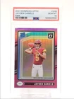 JAYDEN DANIELS 2024 DONRUSS OPTIC RATED ROOKIE PINK RC PSA 10 Q0004