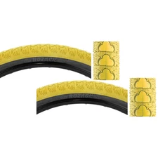 Pack of 2 SE Bikes Bozack 24 x 2.4 Clincher Wire TPI Yl/Black Reflective BMX