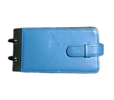 Levenger Blue Leather Travel Circadex Pocket Address Book 49 Pages NEW