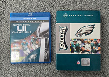 NFL Philadelphia Eagles 10 Greatest Games DVD Super Bowll LII Champions Blu-ray