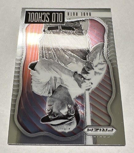 2021 Panini Prizm Babe Ruth Baseball Old School Card #OS-1 Yankees - Imagen 3 de 6