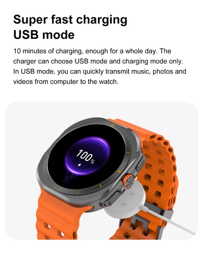 DT Smart Watch Ultra Waterproof Bluetooth Outdoor Sport Bluetooth Photo Album - Photo 10 sur 27