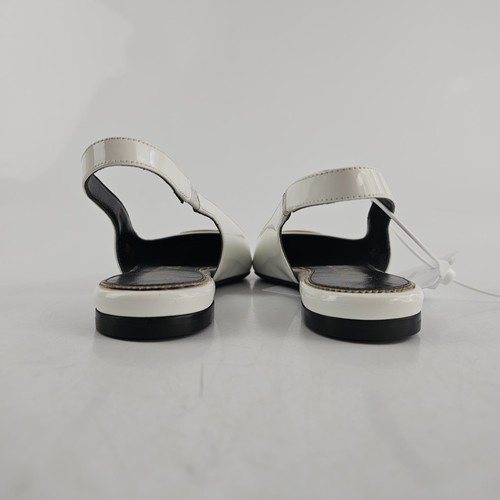 TOM FORD Blanco Charol Pisos Nuevo Talla 36 EE. UU. 6 - Imagen 5 de 11
