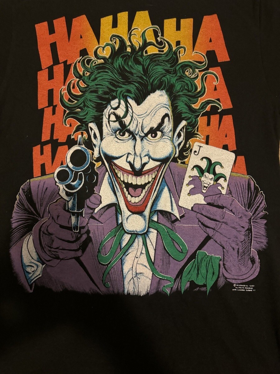 ビンテージ　JOKER ジョーカー　スウェット　HAHAHA バットマン　80s Vintage 1989 Big Graphic Joker Ha Ha Ha DC Comics Batman T