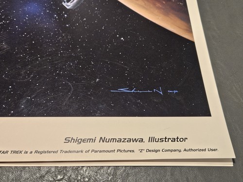 Vintage Original 1993 Deep Space Nine Lithograph hand signed by Herman Zimmerman - Picture 4 of 6