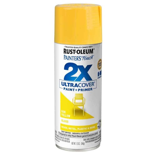 12 Oz. Gloss Sun Yellow General Purpose Spray Paint - Picture 10 of 11