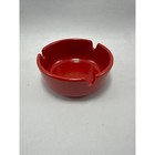 Dealers Choice Ashtray Red Round Ceramic Tabletop Cigarette Holder Japan