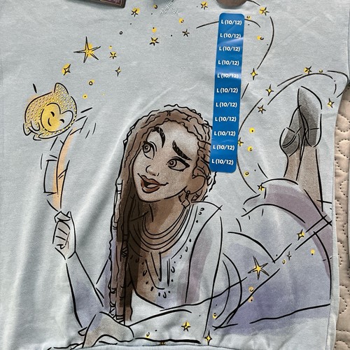 NWT Disney Wish Youth Girls Pullover Sweater Sweatshirt Long Sleeve Crew Neck - Picture 5 of 5