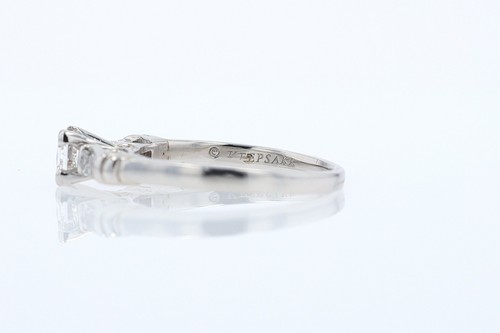 Vintage 1/2 Carat Petite Princess Cut Diamond Engagement Ring - Picture 12 of 24