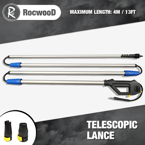 Telescopic Sky Reacher Lance RocwooD 4 Metre Pressure Washer eBay