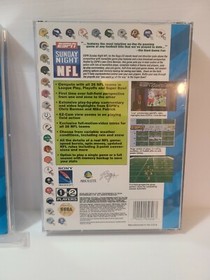 ESPN Sunday Night NFL (Sega CD, 1994) Complete CIB Authentic Game w/ Reg Card