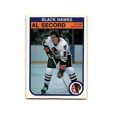1982 O-Pee-Chee Al Secord Chicago Blackhawks #74