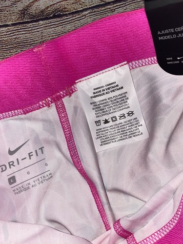 Nike Pro Youth Large (14/16) Capri Leggings Pink Floral NEW - Picture 3 of 4